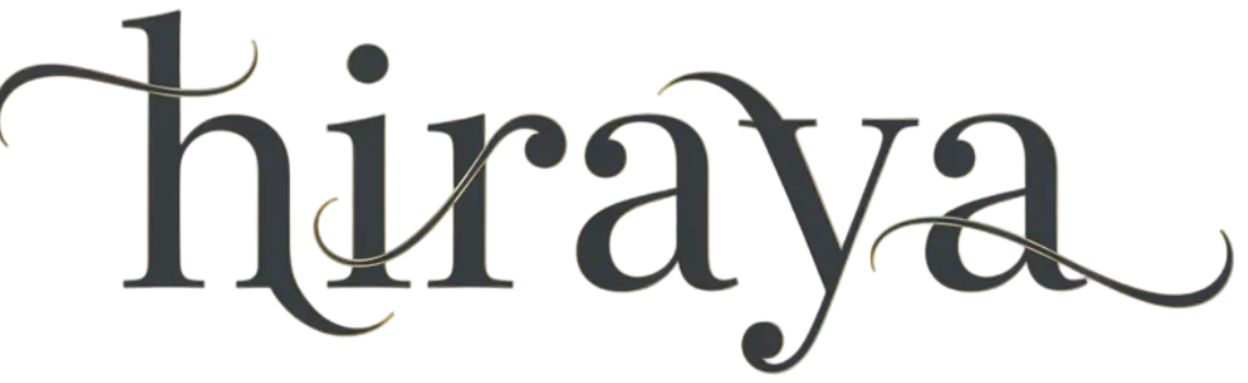 write hiraya (hi-ra-ya) in elegant font